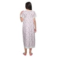 thumbnail image 3 of Moomaya Printed Nightdress For Ladies Cotton Ruffled Border Nursing Night Gown, 3 of 6