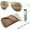 Polished Gold Frame | Polarized Silver/Brown Lens, variant on RB3025 AVIATOR CHROMANCE POLARIZED Pilot Shaped Sunglasses for Men & Women - Includes Official Rayban Eyewear Kit - Ideal Formal & Casual Wear Sunglasses - Silver/Blue Lens