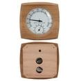 thumbnail image 1 of NIKOU Indoor Thermo-Hygrometer, 2 In 1 Wooden Steam Room Sauna Room Hygrometer Thermometer for Monitor Temperature and Humidity, 1 of 7