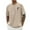 Khaki, variant on T-Shirt Coconut Tree Pattern T-Shirt Men's Casual Style Summer Autumn Micro Stretch Round Neck T-Shirt, Simple Atmosphere-Pink XXXXL