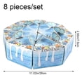 thumbnail image 7 of 8Pcs Triangular Cake Shaped Paper Gift Box Cardboard Candy Dessert Packaging Boxes for Baby Shower Birthday Party, 7 of 7