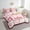 Pink White, variant on Erosebridal Pink Pig Bedding Sets Twin Size,Leopard Print Comforter Sets with Sheets,Cartoon Animal Bed in a Bag Twin size,Microfiber Kawaii Bedroom Decoration,Reversible,7pcs