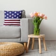 thumbnail image 3 of 26" x 26" Simply Daisy USA Flag Poly Pillow with Zipper, Purplish Blue Qty 1, 3 of 3