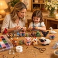 thumbnail image 5 of 2026 Tiny 3D Beaded Gnome DIY Kit Cute Gnome Gnome Beading Craft Set Handmade Bead Art Mosaic Kit Stress Relief Creative DIY Decoration Gifts for Adults Teens Beginners,F, 5 of 7