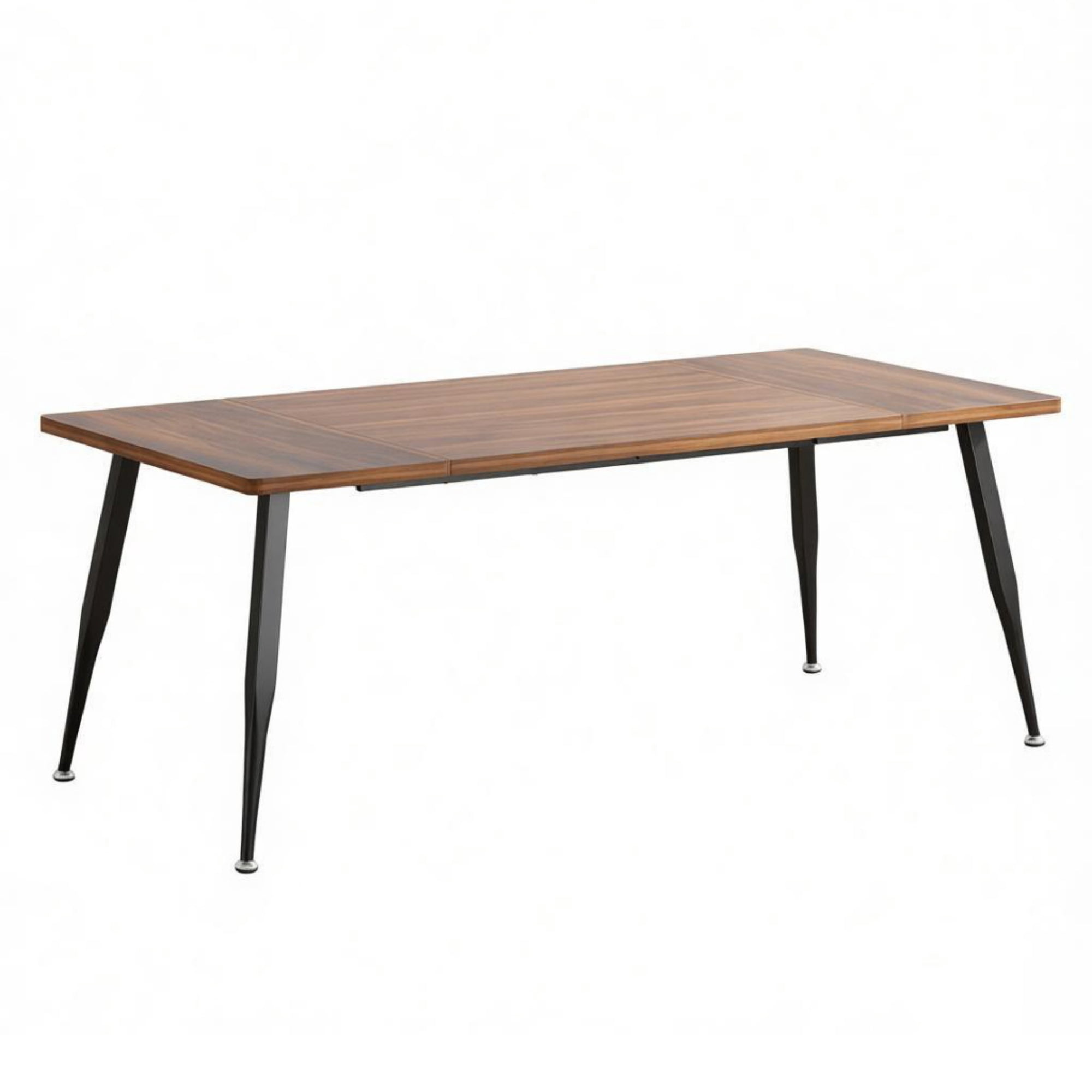 Dining Table, 71 in x 31.5 in Industrial Rectangular Table, MDF Top with Steel Legs, 176 lb Capacity