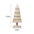 thumbnail image 2 of Wooden Christmas Tree Decorations Christmas Ornaments Home Desktop Christmas At-mospheres Decoration Props Log Christmas Crafts, 2 of 8
