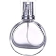 thumbnail image 1 of Botella de spray de perfume vacía, redonda, transparente, de cristal, 25 ml, 1 of 3