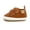 Brown, variant on SOFMUO Unisex Baby Boys Girls Leather Sneakers Infant Moccasins Toddler Shoes (Pink,12-18 Month)
