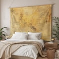 thumbnail image 3 of Vintage Map Tapestry for Bedroom Wall Hanging Tapestry, Middle Century Farmhouse Natural Landscape Ceiling Backdrop Tapestries Poster Blanket Wall Decor for Teens Room Living Room Dorm 39" x 59", 3 of 8