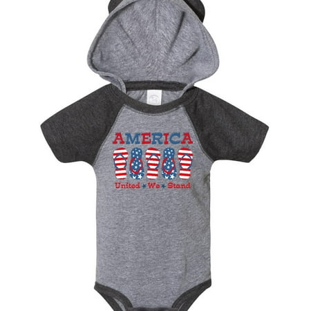 

Inktastic Flip Flop America Gift Baby Girl Bodysuit