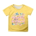 thumbnail image 1 of Toimothcn T-Shirts Filles Décontracté 2025 Bonne Année Lettre Imprimée Manches Courtes Col Rond Cool Respirant T-Shirt Confortable Usage Quotidien Filles 3-4 Ans, 1 of 4