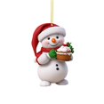 thumbnail image 1 of Adorno festivo de acrílico con muñeco de nieve para decorar el hogar en Navidad, 1 of 5