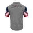 thumbnail image 4 of Men's 250th America Anniversary Golf Polo Shirts Retro Vintage Short Sleeve 250th Years Celebration T Shirt Freedom Fashion Independence Day Golf Shirts, 4 of 4