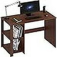 thumbnail image 3 of SHW Home Office computer Desk with Shelves, cherry, 3 of 4