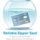 thumbnail image 3 of 6 portatarjetas de identificación extragruesos, portatarjetas horizontal de PVC transparente con cierre de cremallera resellable e impermeable., 3 of 7