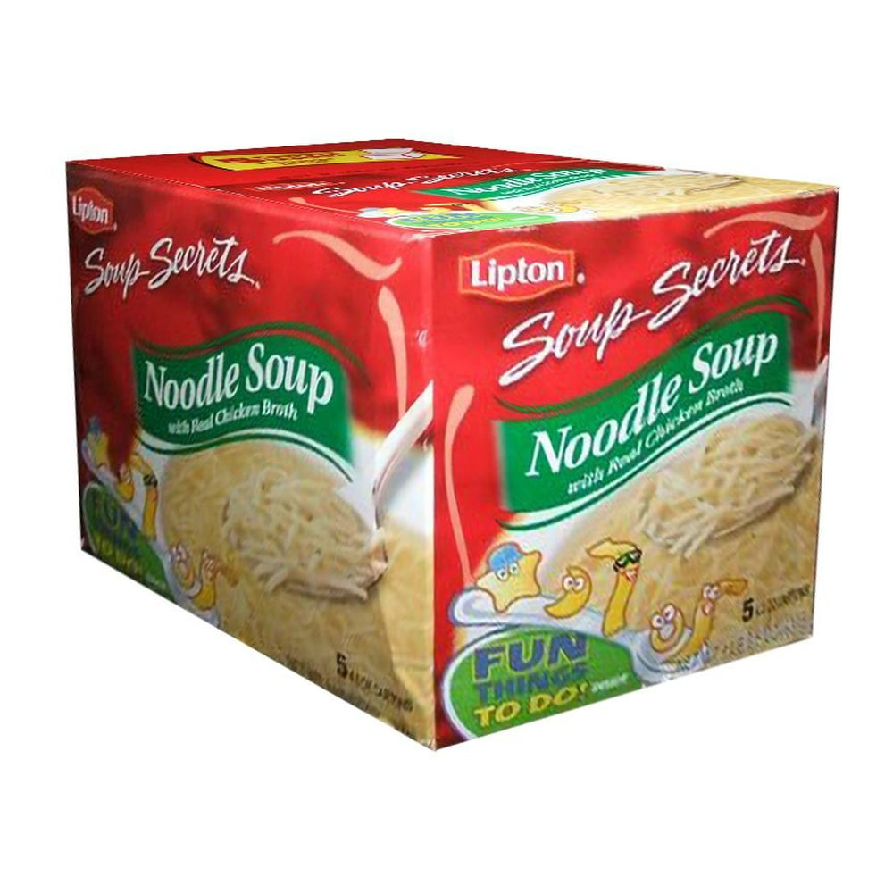 Product of Lipton Soup Secrets Noodle Soup Mix, 5 pk./4.5 oz. [Biz ...