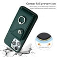 thumbnail image 5 of Allytech Wallet Case for Apple iPhone 16 Plus with Ring Holder Stand, Vintage Premium PU Leather 8 Cards Slots Shockproof Bumper Anti-Scratch Magnetic Closure Case Cover for iPhone 16 Plus,Green, 5 of 6