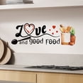 thumbnail image 3 of Girlsshop Kitchen Wall Stickers Fun Design Cook Utensils Home Decoration Restaurant, 3 of 9