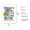 thumbnail image 2 of Washington DC - Delta Air Lines - Vintage Airline Travel Poster by Fred Sweney c.1960s - Bamboo Fine Art 290gsm Paper (Unframed) 17x22in, 2 of 4