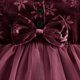 thumbnail image 4 of Odeerbi Niñas Terciopelo Tul Vestidos Otoño Invierno Ruffle Vestido Niños Navidad Felpa Manga Larga, 4 of 7