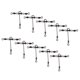 thumbnail image 4 of 10 Piezas Accesorios de Pesca Sharpla Eslabón Giratorio 3 Vías, 4 of 6