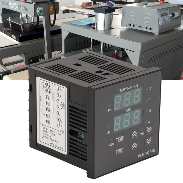PID Digital Temperature Controller - K Type Sensor, 0-400°C Range, For Heat Press Machines 100-240V