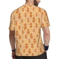 thumbnail image 2 of Wukai Pineapples Print Men's Short-Sleeved Mesh T-Shirt,Quick-Dry Short Sleeve Workout T-Shirt-3X-Large, 2 of 8