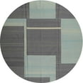 thumbnail image 1 of Ahgly Company Machine Washable Indoor Round Contemporary Carbon Gray Area Rugs, 4' Round, 1 of 7