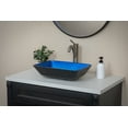 thumbnail image 3 of Eden Bath EB-GS79 4.375 in. Rectangular Foil Glass Vessel Sink with Exterior, Royal Blue & Black, 3 of 12