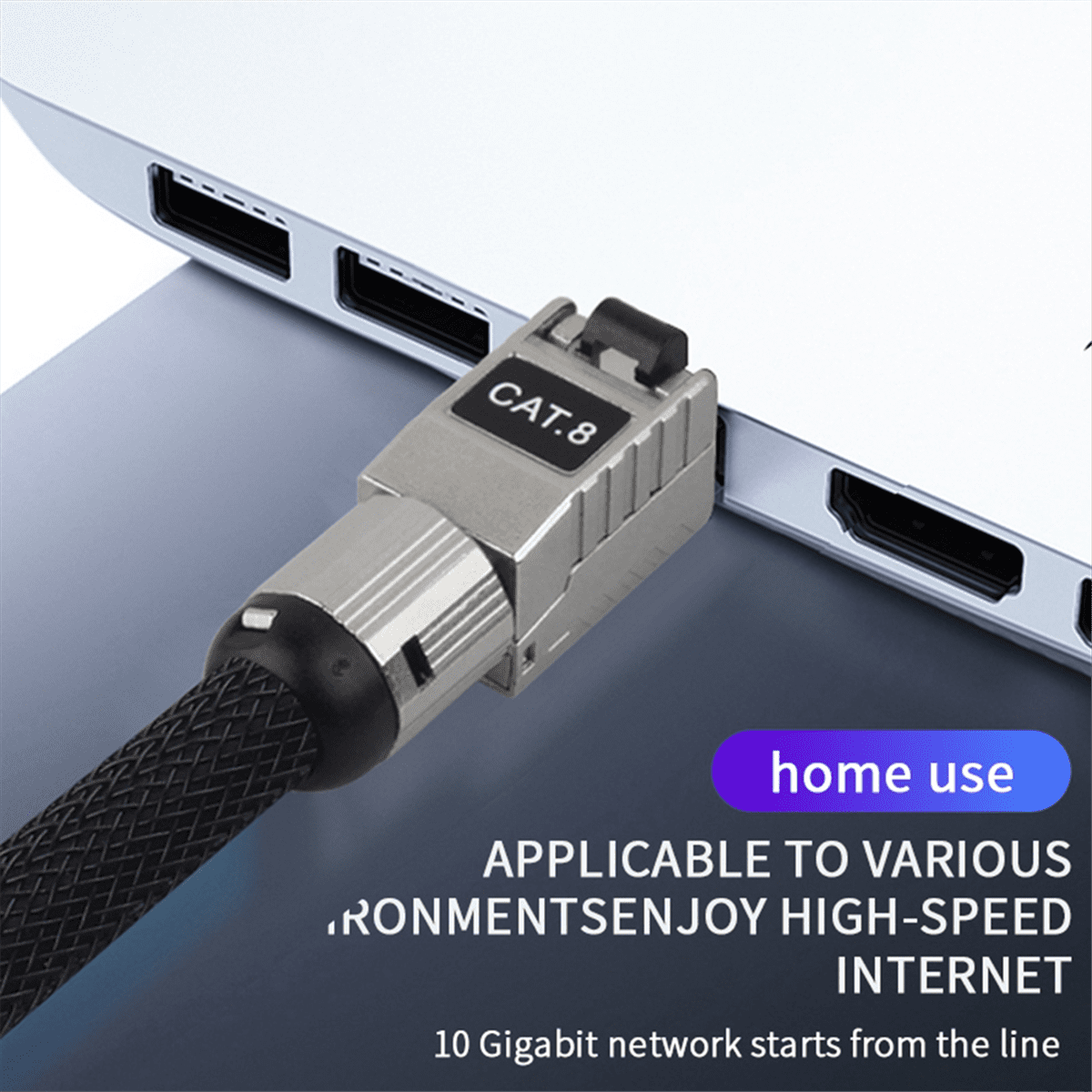 10G Cat8 Ethernet Cable 20000Kpbs High Speed SSTP UTP Ethernet Network Cable for Tv Laptops Router RJ45 Cable 2M Long