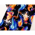 thumbnail image 3 of Beezizac Big Boys Pajamas Cool Black Flame Gamer 2-Piece Short Sleeve PJ Set Comfy Kid Summer Sleepwear Outfit Size 14, 3 of 7