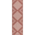 thumbnail image 2 of Unique Loom Outdoor Modern Collection Area Rug - Tambor (2' 7" x 8' Runner Rust Red/Ivory), 2 of 6