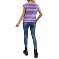 thumbnail image 4 of Liacowi Women Juniors Knitted Sweater Vest Sleeveless Stripe Contrast Color Pullover Retro Jumpers Tops Summer Loose Tank Tops for Teen, 4 of 5