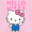Hello Kitty, variant on Fortnite Kids Graphic Fleece Hoodie, Gradient Logo, Sizes 4-18