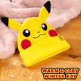 thumbnail image 2 of Gorro Pokémon Kids, acogedor, tejido en invierno, amarillo, de Pikachu, 2 of 6