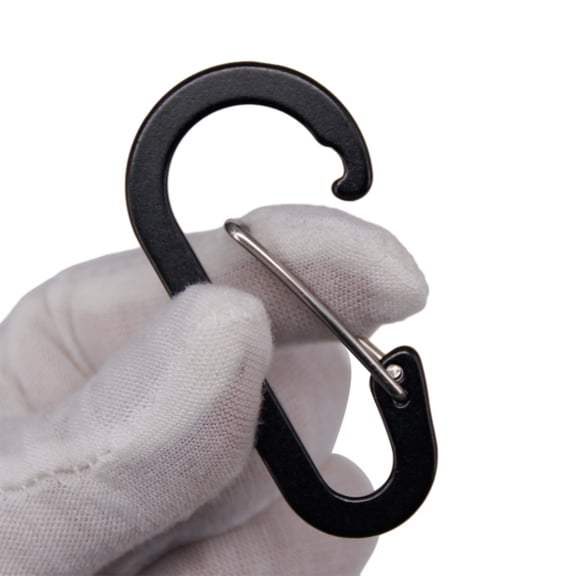 Necvior 4pcs Aluminum Carabiners Clip, 6.1cm Size, Durable and Rustproof Carabiners