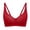 Red, variant on Women Solid Color Wireless Bra Push Up Adjustable Straps Comfort Fit Light Support Seamless Bras S to XXL