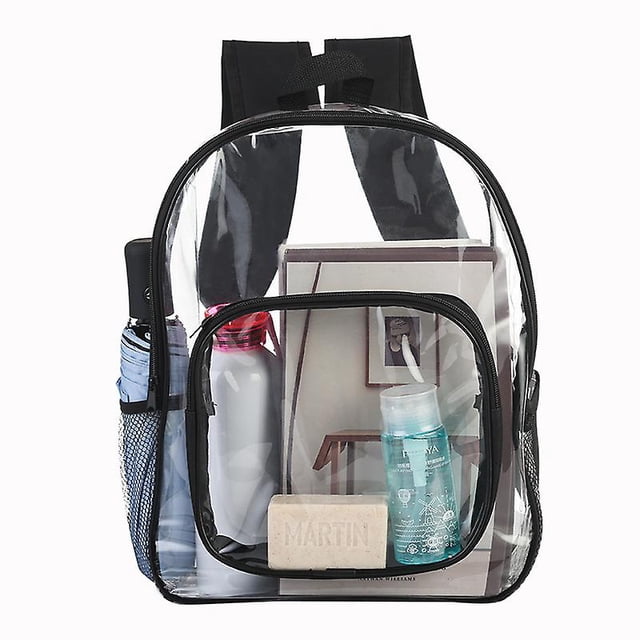 Mochila Transparente, Mochila Transparente Resistente Para Adultos, Incluida oso de fresa Hogar
