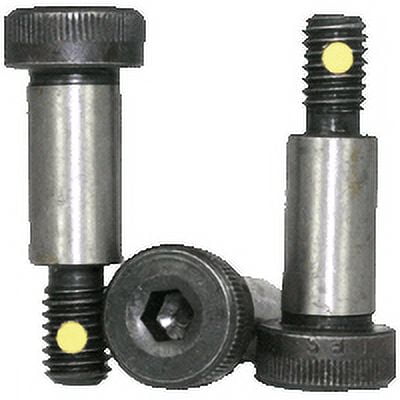 Nylon Pellet Socket Head Shoulder Screws, 5/16-18 x 3 1/2", Alloy Steel, Black Oxide, Hex Socket (Quantity: 25)