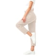 thumbnail image 2 of Vrorvz Crop Pants for Women Elastic High Waisted Pant Loose Casual Workout Athletic Trouser Ladies Trousers, 2 of 4
