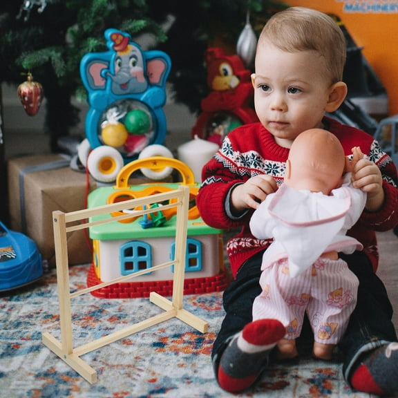 FRCOLOR  Doll Garment Hanger Dollhouse Wardrobe Accessories Drying Rack