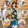 thumbnail image 6 of Yellow Lemon Fruit Slices DarkBlue Pattern Kids Aprons for Girls and Boys,Adjustable Neck Strap Toddler Aprons for Kids Cooking Baking, 6 of 6