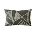 thumbnail image 5 of Plutus Brands Gray Plutus Sketch Abstract Luxury Throw Pillow 20 in x 36in, Double Sided 20" x 36" King, 5 of 9