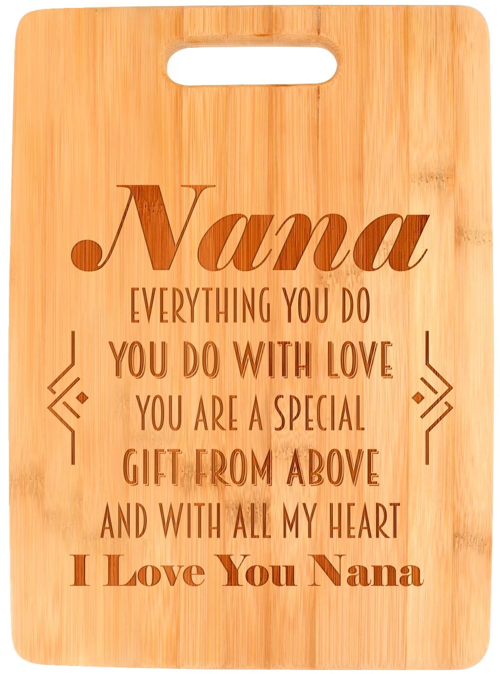 Personalized Bamboo Cutting BoardJust for Grandma - The BananaNana Shoppe