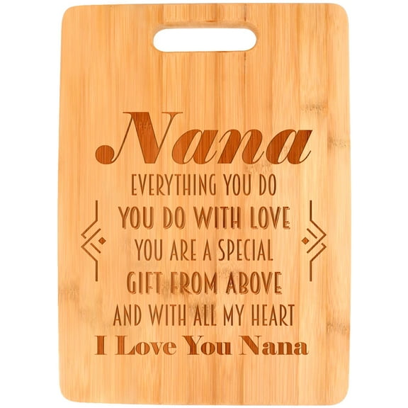 ThisWear Gifts for Nana Gifts for Grandma Nana You Are A Special Gift From Above Poem Big Rectangle Bamboo Cutting Board