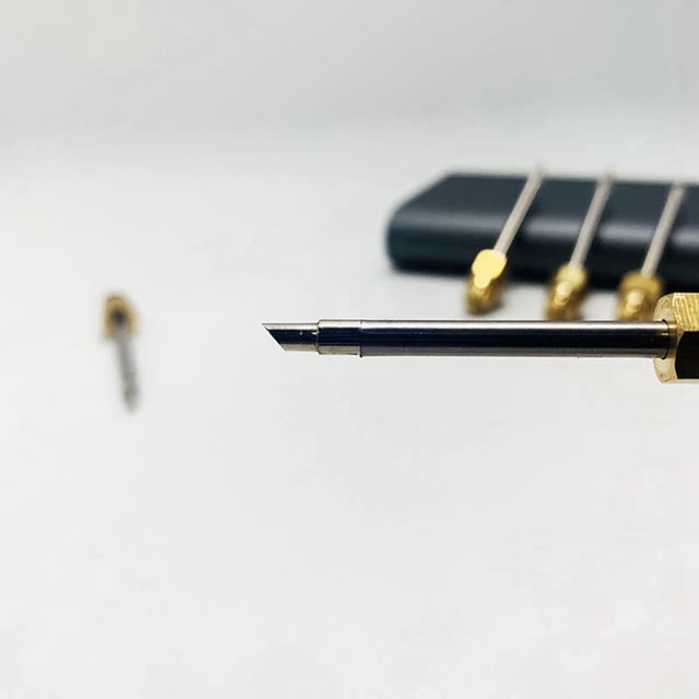 2X 510 Interface Soldering Iron Tip Mini Portable USB Soldering Iron Tip Welding Rework Accessories, Knife Tip