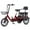 Red, variant on NOMIGO Electric Tricycle Two Seater 3 Wheel Electric Bicycle 48V 15Ah Lithium Battery Peak1200W Max 20MPH 16*2.125” Fat Tire Electric Tricycle for Unisex Adults Red UL2849