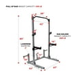 thumbnail image 2 of Sunny Health & Fitness Power and Squat Rack with High Weight Capacity, Olympic Weight Plate Storage and 360° Swivel Landmine and Power Band Attachment, 2 of 8