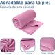 thumbnail image 3 of Cobija para Bebé, Bluelander, 2 piezas, de Franela, Diseño Liso, Fiusha, 3 of 5