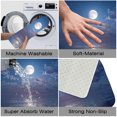 thumbnail image 4 of 1pc Moonlit Sea Absorbent Non-Slip Bathroom Thickened Flannel Rug Decor,Soft,Quick Drying,Suitable For Indoor/outdoor Use,Bathrooms,Bedrooms,Kitchens,Terrace,Laundry Rooms,16"x24", 4 of 9
